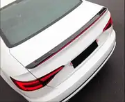 Audi A4 B9 2016-2019 Kayar Sinyalli LED'li Bagaj Spoyleri (Piano Black) 4