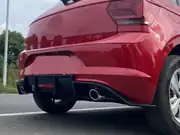 VW Polo AW GTI Arka Difüzör ve Egzoz Ucu Seti Piano Black 6