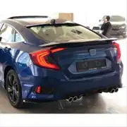 Honda Civic FC5 Sedan 4 Çıkışlı Arka Tampon Difüzörü Piano Black 3