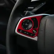 Honda Civic FC5/FK7 Direksiyon Çerçeve Kaplama Seti Kırmızı (2 Parça) 2