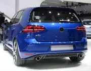 Volkswagen Golf 7 Standart 2013-2017 GTI Arka Difüzör ve Egzoz Ucu Seti 2