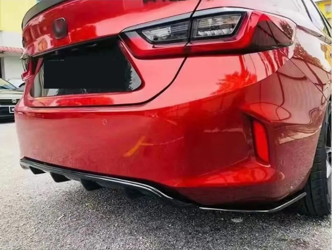 Honda City GN RS Arka Difüzör ve Flap Seti Piano Black