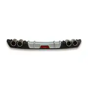 Volkswagen Polo 6C (14-17) GTI Arka Difüzör Seti Gümüş 1