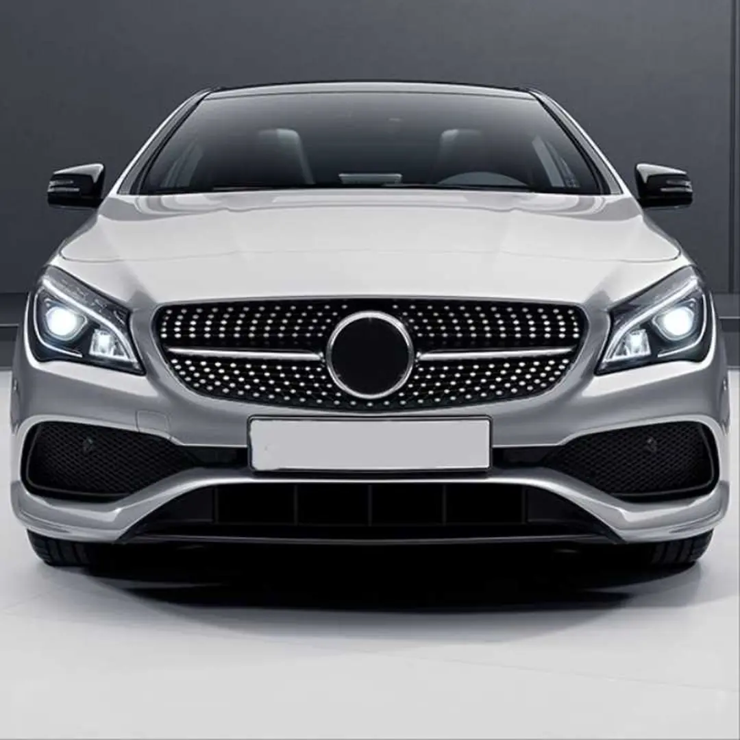 Mercedes-Benz CLA Serisi W117 Makyajlı Diamond Panjur Krom & Gri 5
