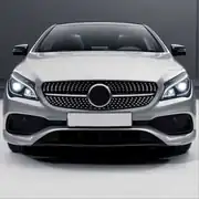 Mercedes-Benz CLA Serisi W117 Makyajlı Diamond Panjur Krom & Gri 5
