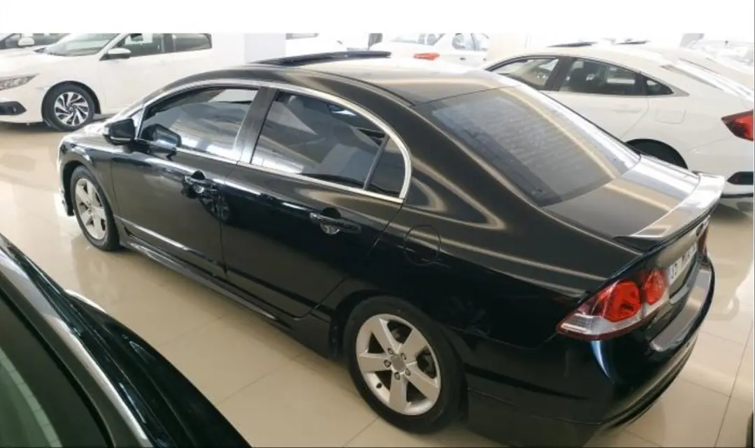 Honda Civic FD6 Paslanmaz Çelik Krom Cam Çıta Seti (Tam Tur) 5