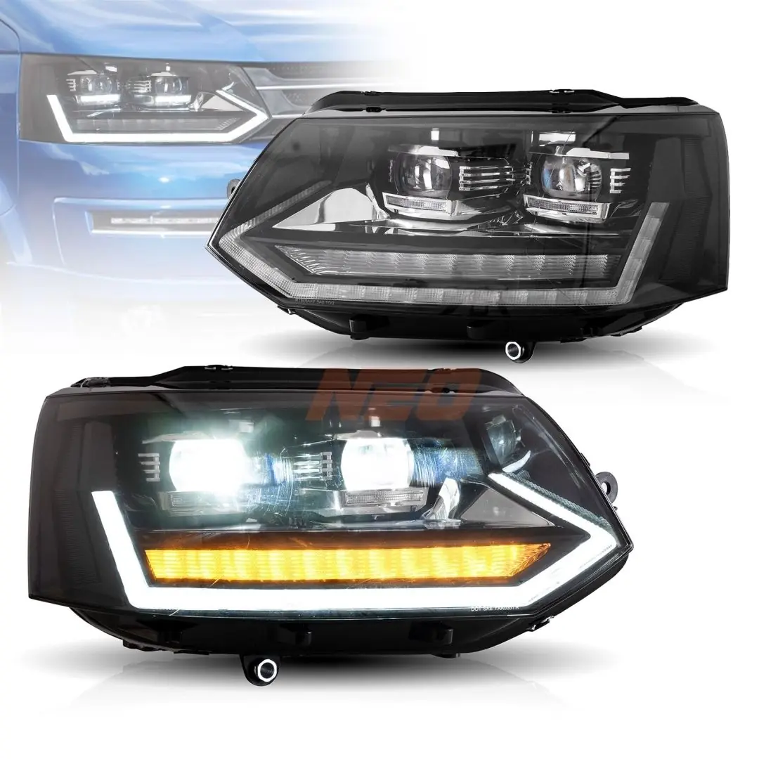 Volkswagen Transporter T5.1 / Caravelle 2010-2015 U-LED Kayar Sinyalli Far Seti