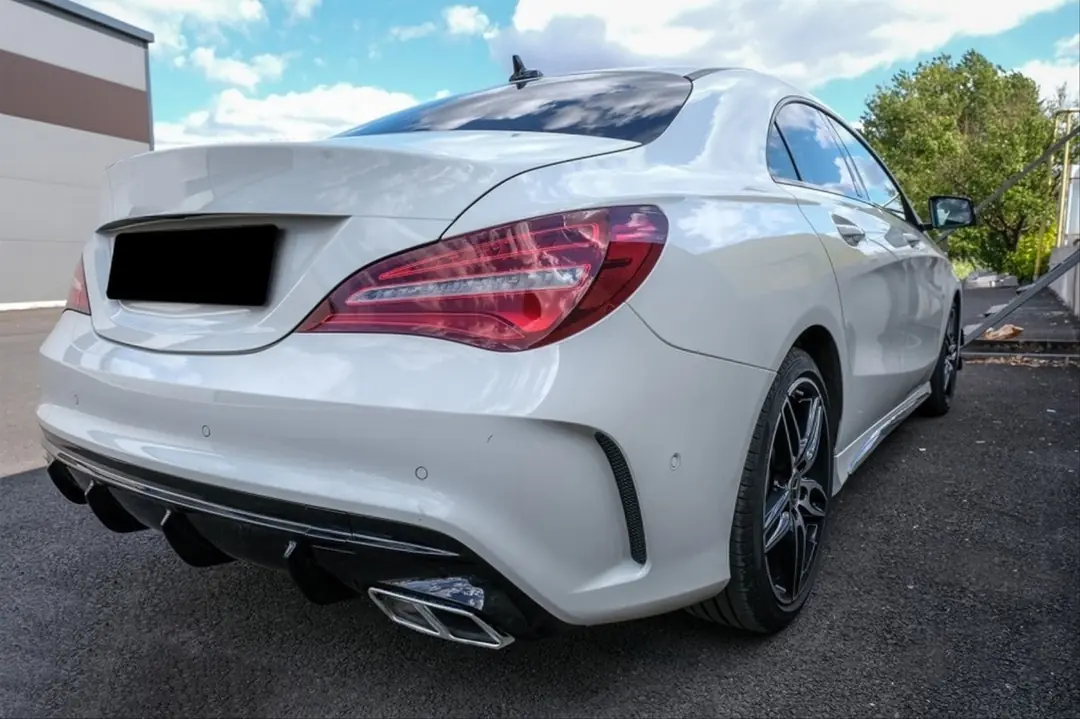 Mercedes-Benz CLA Serisi W117 Makyajlı CLA45 Difüzör ve Egzoz Seti Piano Black 5