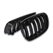 BMW 3 Serisi E90 M3 Çift Çizgi Panjur Böbrek - Piano Black (2008-2011) 2