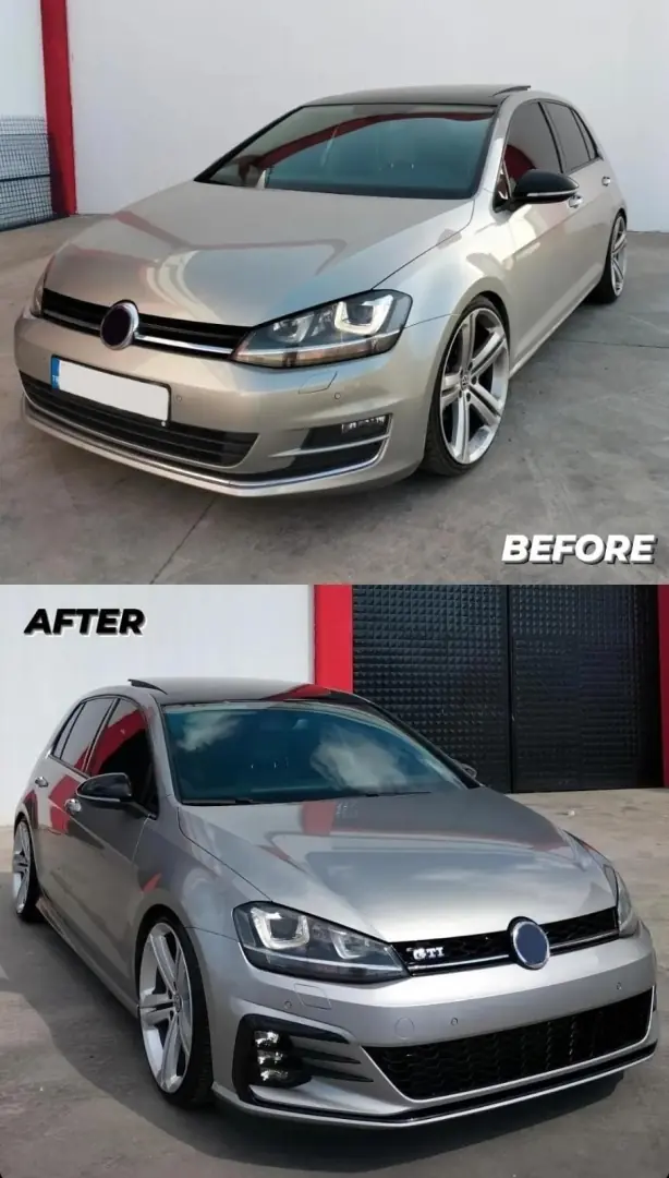 Volkswagen Golf 7 2013-2017 Makyajlı Kasa (7.5) GTI Dönüşüm Body Kit (Full Ön Set) 5