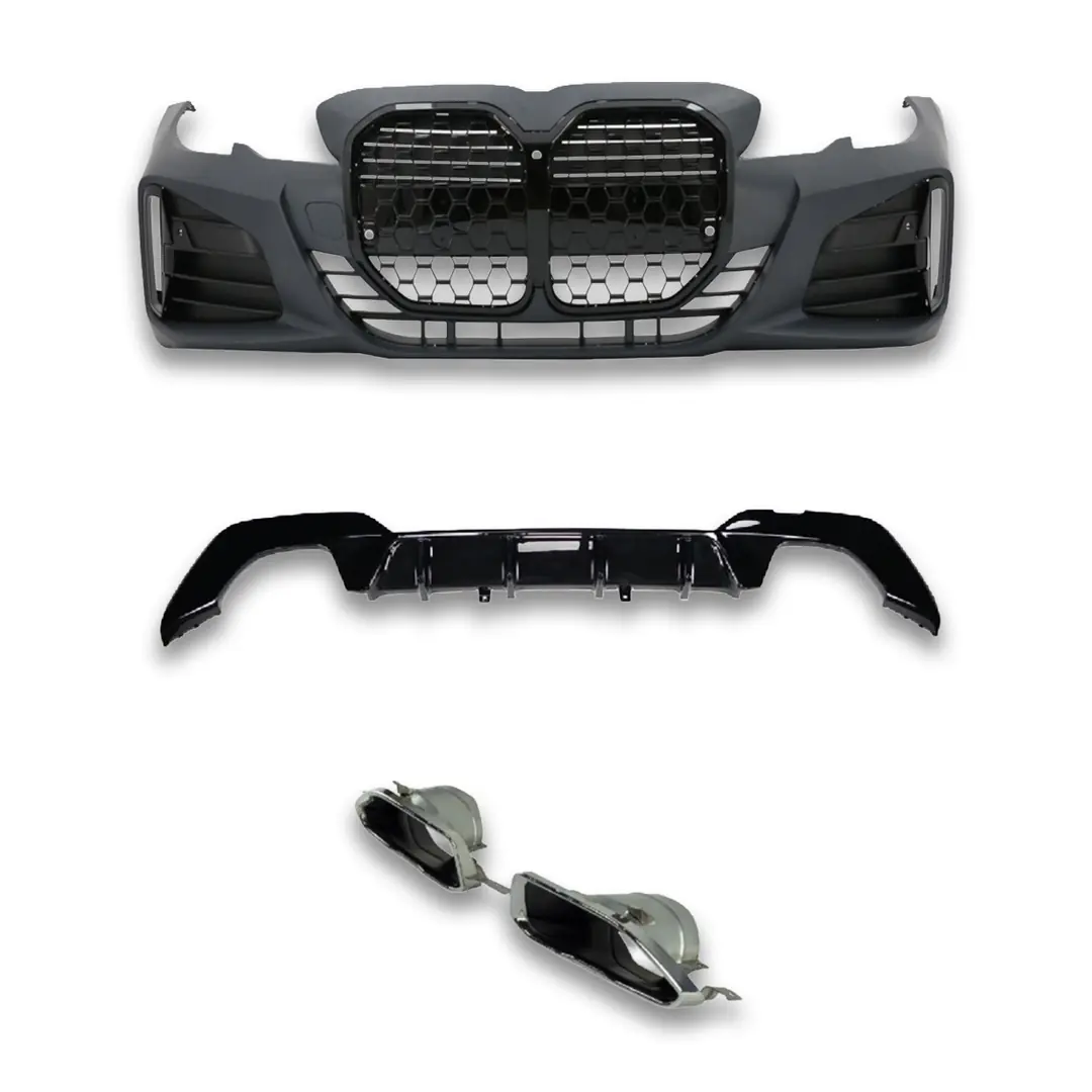 BMW 3 Serisi G20 G22 Dönüşüm Body Kit - Piano Black Çerçeveli