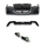 BMW 3 Serisi G20 G22 Dönüşüm Body Kit - Piano Black Çerçeveli 1