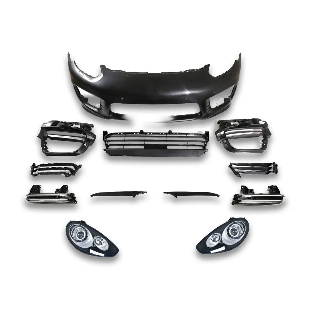 Porsche Panamera 970 2010-2013 Makyajlı Kasa Ön Tampon ve Far Seti