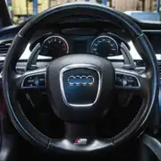 Audi A3/A4/A5/A6/Q5 Serisi Alüminyum F1 Vites Kulaçık Seti (Siyah) 4