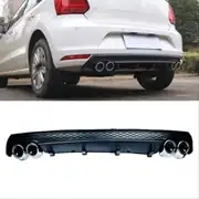 VW Polo 6C Dört Çıkışlı Arka Difüzör ve Egzoz Seti Mat Siyah 2
