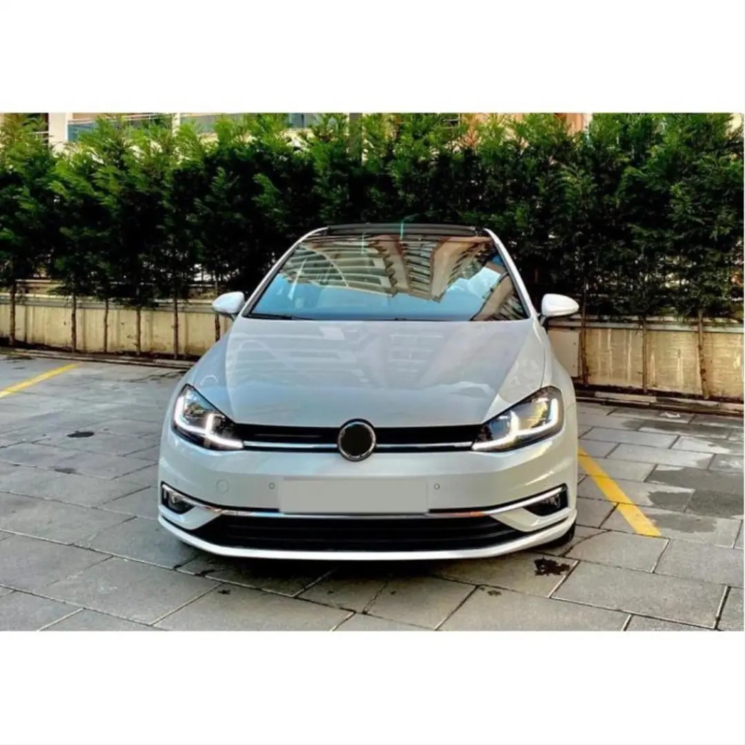 Volkswagen Golf 7.5 (Mk7.5) Çift J LED'li Gümüş Şeritli Far Seti 5