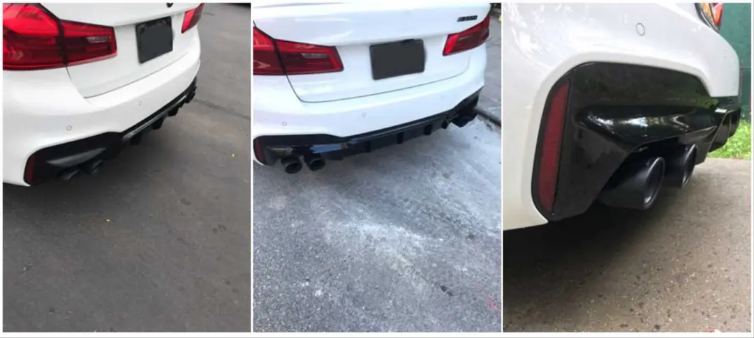 BMW 5 Serisi G30 M5 Difüzör ve Egzoz Seti (2017-2023) 5