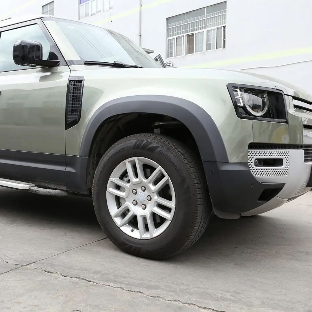 Land Rover Defender 110 Geniş Tip Çamurluk Dodik Seti Mat Siyah 5