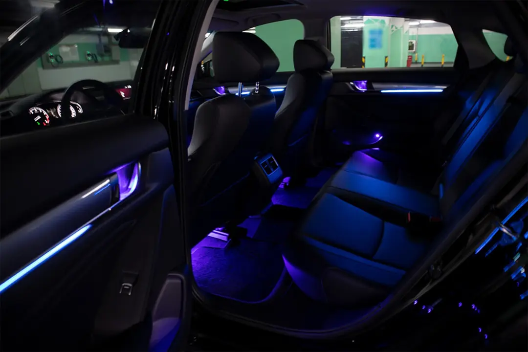 Honda Accord CV 64 Renk Ambiyans Aydınlatma ve Işıklı Tweeter Seti 4