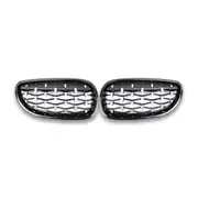 BMW 5 Serisi E60 Diamond Panjur / Böbrek Piano Black Çerçeve 1