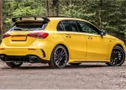 Mercedes-Benz A Serisi W177/V177 2018+ AMG Arka Tampon Vent Trim Seti (Piano Black) 4