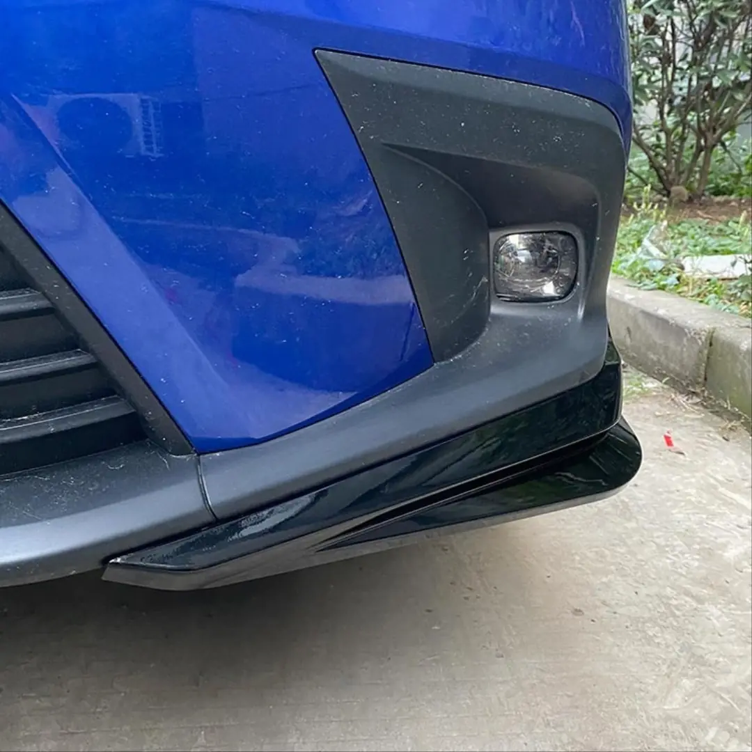 Honda Civic FE/FL (2022+) Aero Ön Tampon Köşe Splitter Seti Piano Black 6