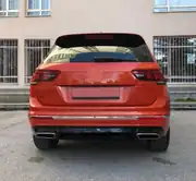 Volkswagen Tiguan 2016-2020 Standart R-Line Arka Difüzör ve Egzoz Ucu Seti 2