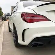 Mercedes-Benz CLA Serisi W117 AMG Arka Tampon Flap Seti Piano Black 5