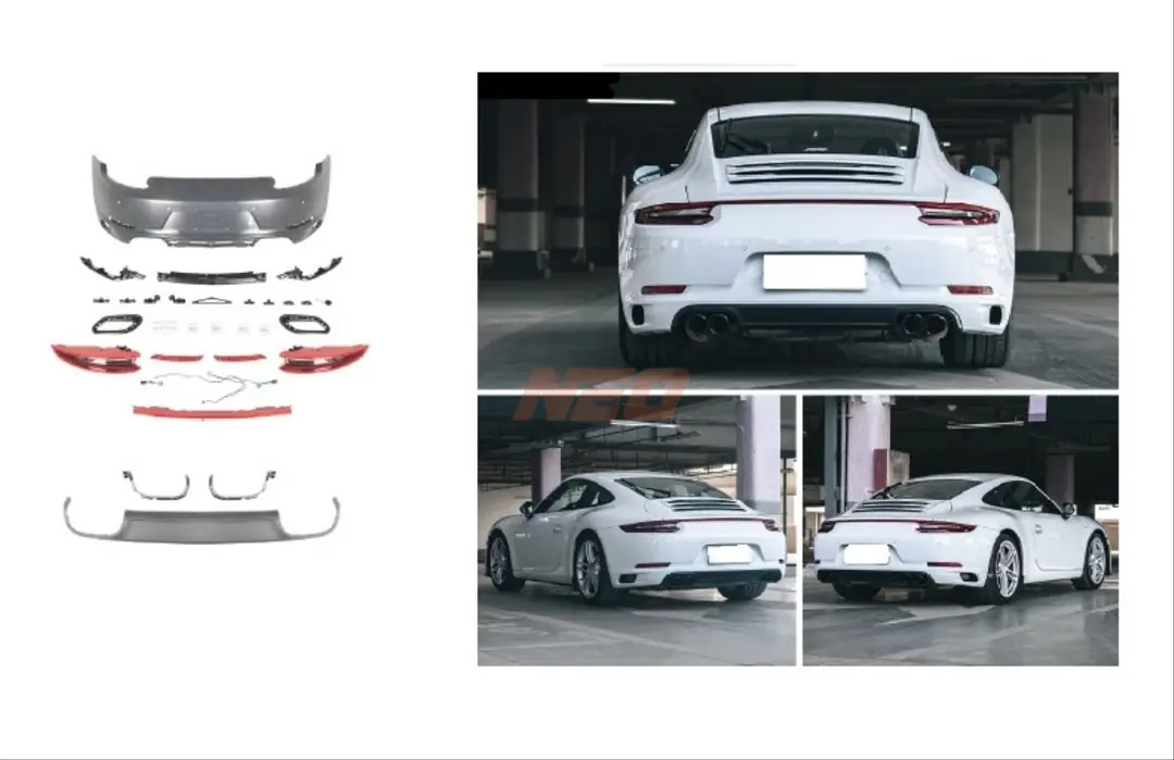 Porsche 911 Carrera 991.1 (12-15) için GTS 991.2 Facelift Arka Dönüşüm Kiti