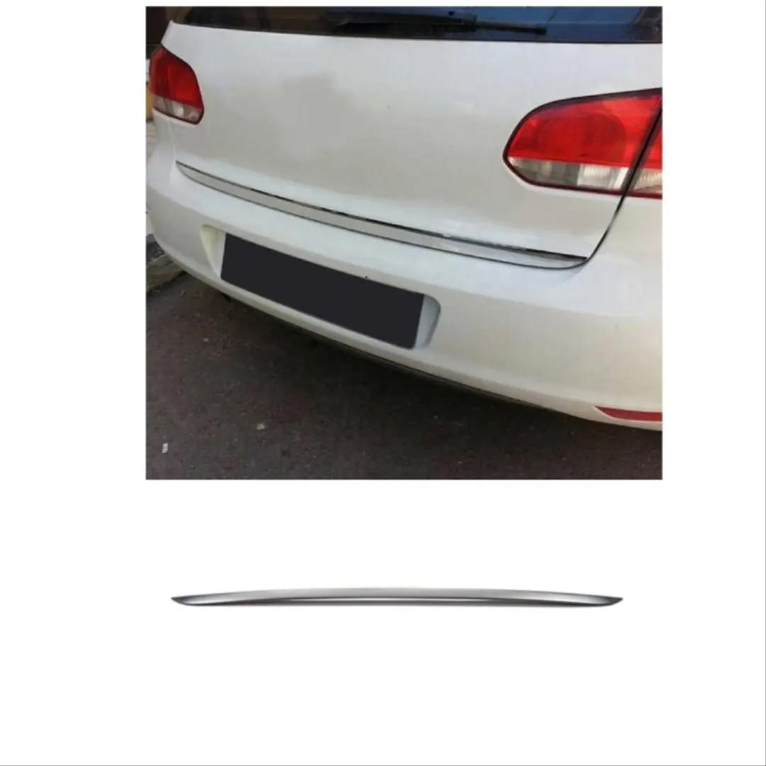 VW Golf 6 (MK6) Paslanmaz Çelik Bagaj Altı Çıtası Krom 6