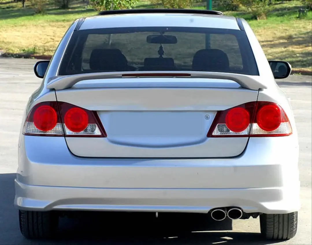 Honda Civic FD6 2006-2012 Mugen LED'li Bagaj Spoyleri (Boyasız) 5