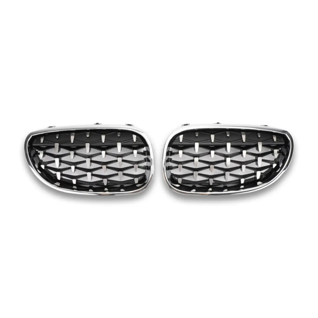 BMW 5 Serisi E60 Diamond Panjur (Böbrek) Krom Çerçeve (2004-2009)