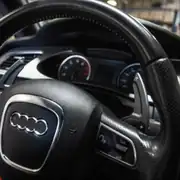 Audi A3/A4/A5/A6/Q5 Serisi Alüminyum F1 Vites Kulaçık Seti (Siyah) 5