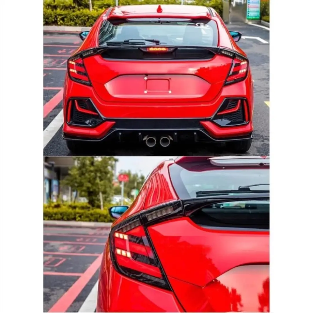 Honda Civic Hatchback FK7 2017-2021 Kayar Sinyalli LED Stop Seti (Füme) 5