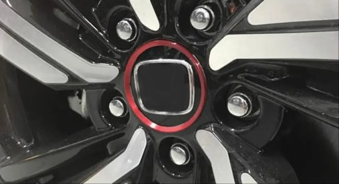 Honda Civic FC5/FK7 2016-2021 Kırmızı Jant Göbek Çemberi Seti (4 Parça)
