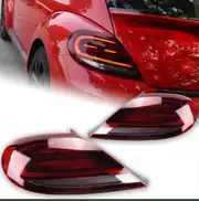 Volkswagen Beetle A5 2012-2019 Kayar Sinyalli Full LED Stop Seti (Füme) 4