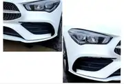 Mercedes-Benz CLA Serisi C118 2020 Sonrası Ön Tampon Yan Bıçakları 2 Parça Piano Black 2