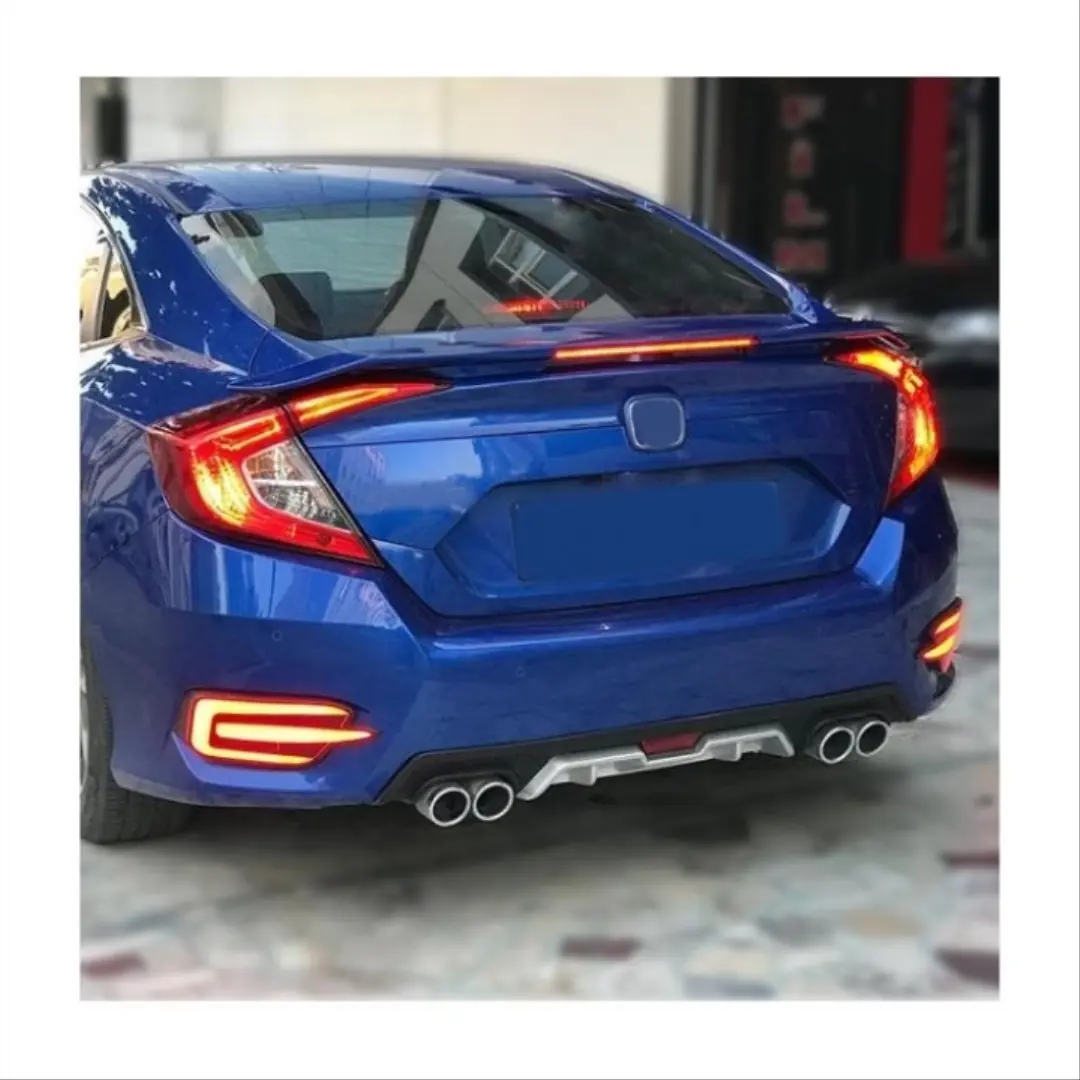 Honda Civic FC5 Si Işıklı Bagaj Spoiler (Boyasız) 4