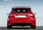 Mercedes-Benz A Serisi W176 Makyajlı A45 Difüzör ve Egzoz Seti Siyah 5