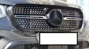 Mercedes X-Class W470 Diamond Ön Panjur Siyah Krom 5