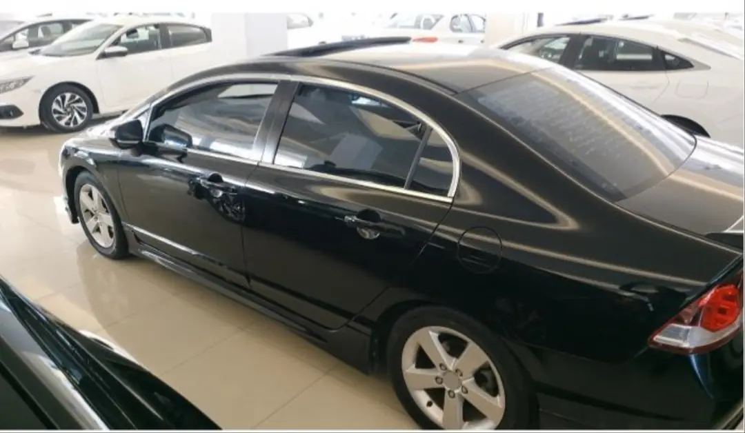 Honda Civic FD6 Paslanmaz Çelik Krom Cam Çıta Seti (Tam Tur) 4