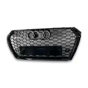 Audi A4 B9 RS4 Petek Panjur Full Siyah Piano Black 3