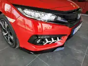Honda Civic FC5 Makyajsız Kasa Ön Tampon Köşe Flapları Piano Black 3