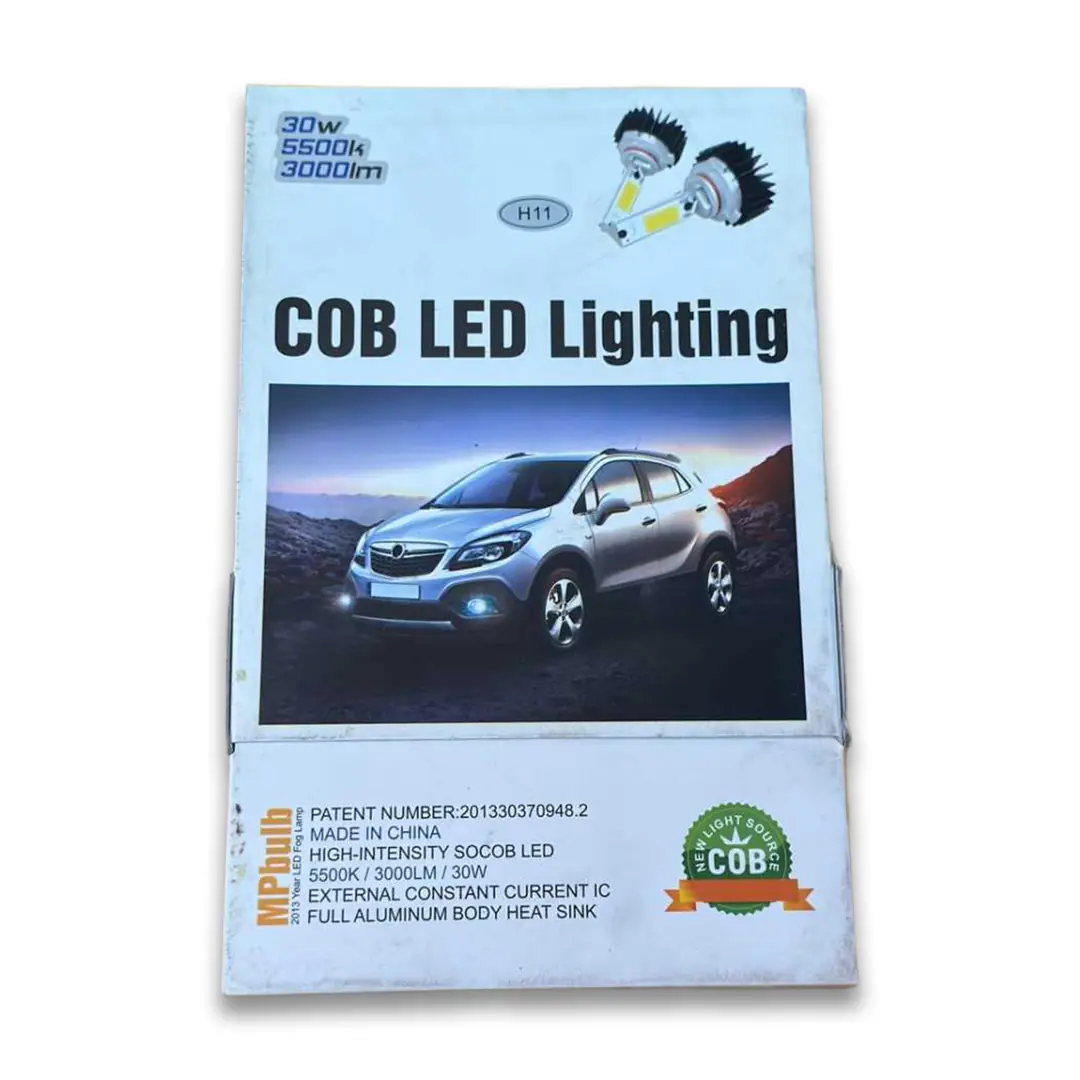 H11 COB LED Xenon Far / Sis Ampul Seti (Fanlı - 6500K)