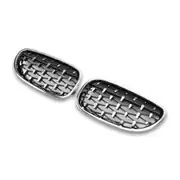 BMW 5 Serisi E60 Diamond Panjur (Böbrek) Krom Çerçeve (2004-2009) 2