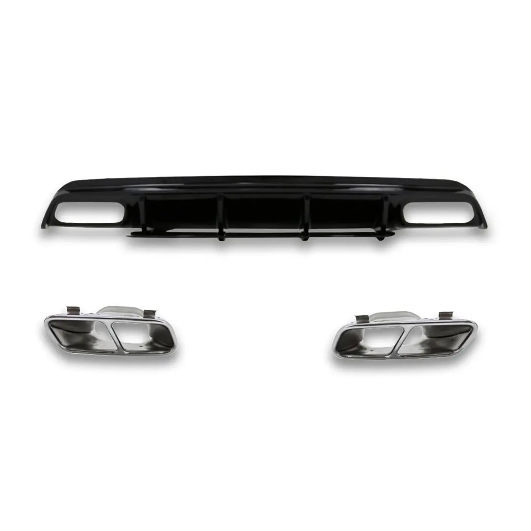 Mercedes-Benz A Serisi W176 Makyajsız A45 Difüzör ve Krom Egzoz Ucu Set