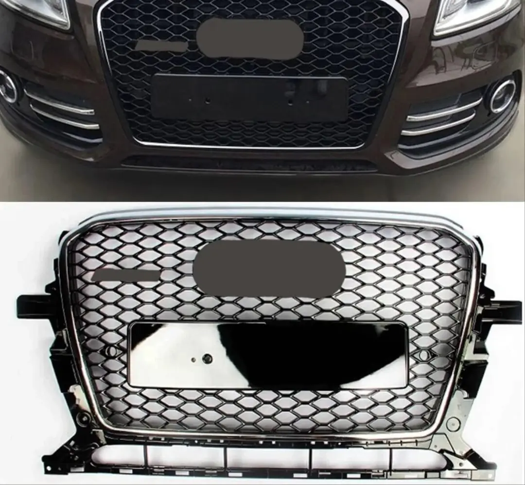 Audi Q5 8R Makyajlı RSQ5 Petek Panjur Gri Yazılı Piano Black 5