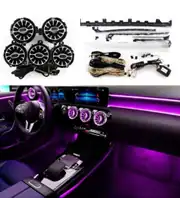 Mercedes A (W177) / CLA (C118) Serisi 64 Renk Komple Ambiyans ve Turbine Havalandırma Seti 2