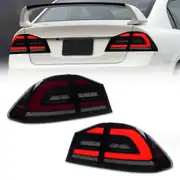 Honda Civic FD6 (06-11) Kayar Sinyalli Animasyonlu LED Stop Seti Füme 2