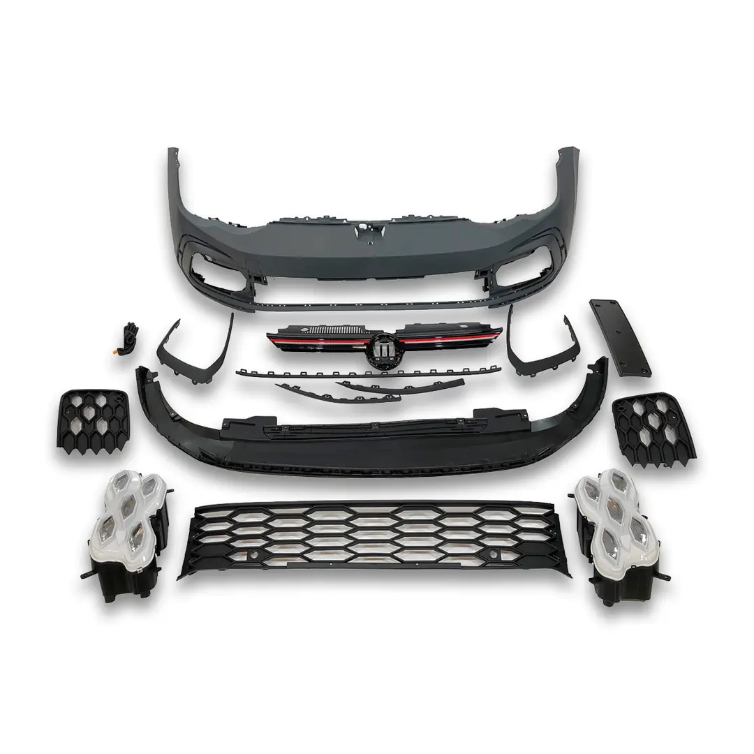 Volkswagen Golf 8 (Mk8) GTI Komple Ön Tampon ve Panjur Seti